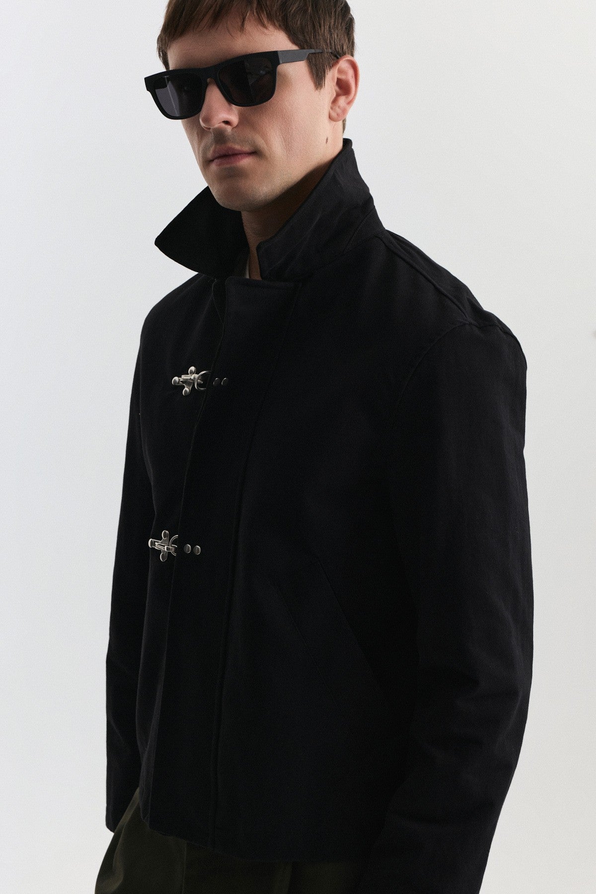 Metal Süslü Düğmeli Regular Fit Mont