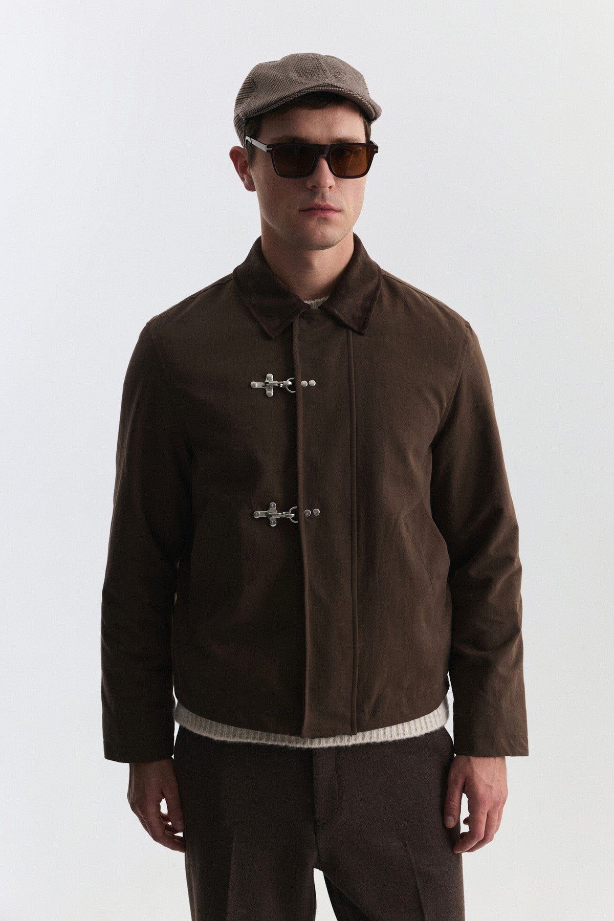 Metal Süslü Düğmeli Regular Fit Mont