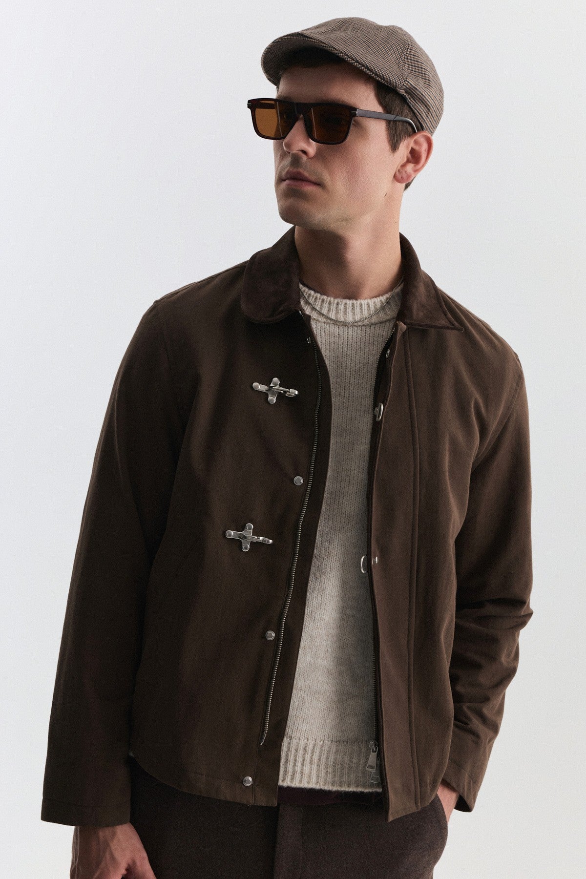 Metal Süslü Düğmeli Regular Fit Mont