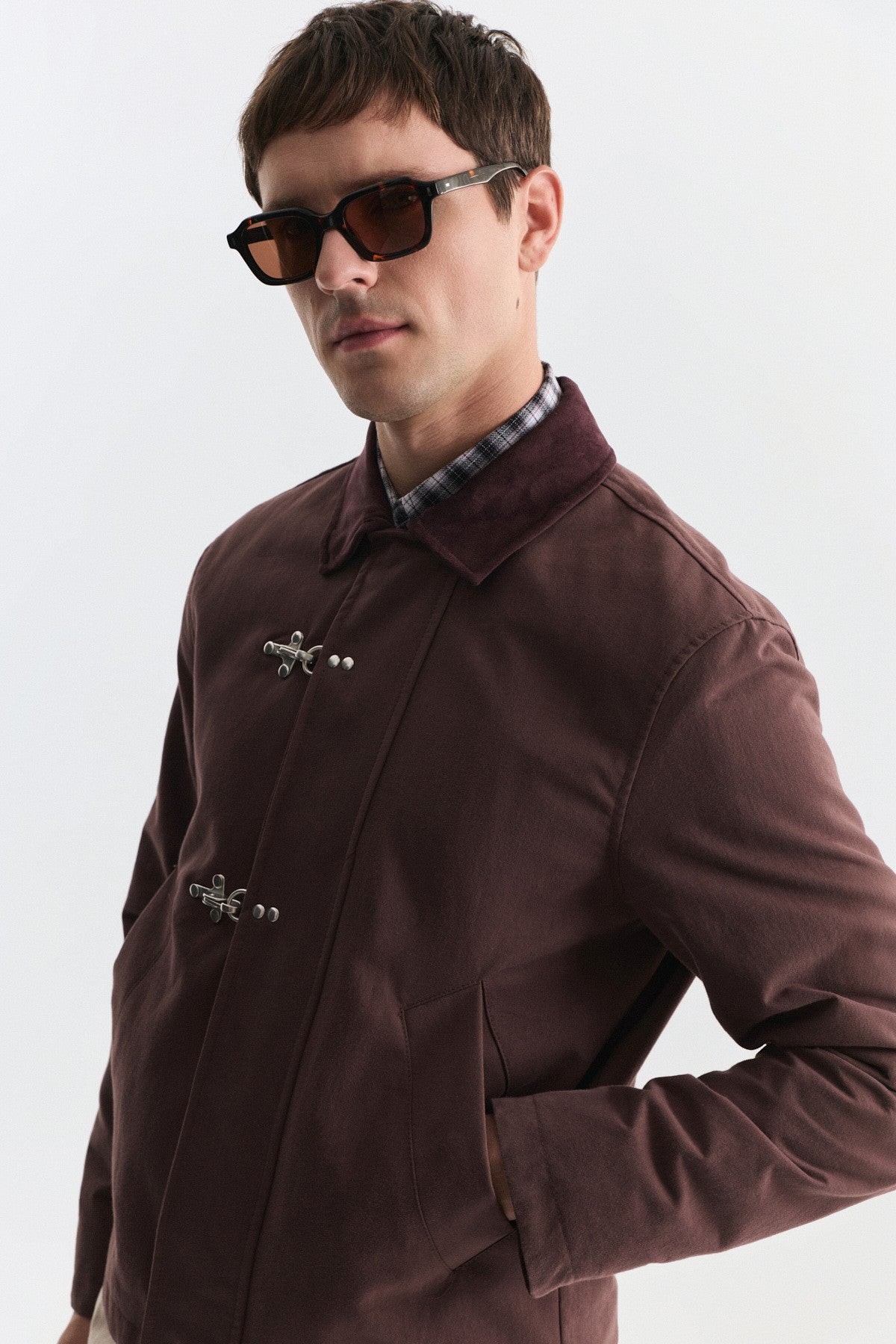Metal Süslü Düğmeli Regular Fit Mont