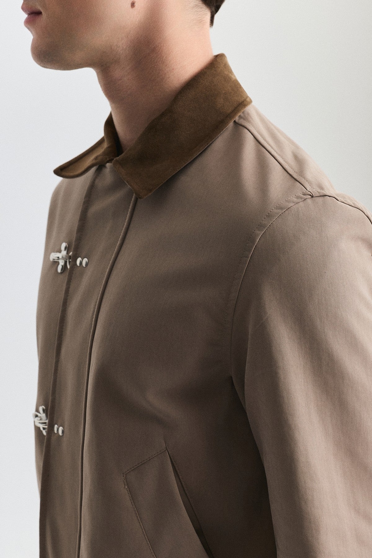 Metal Süslü Düğmeli Regular Fit Mont