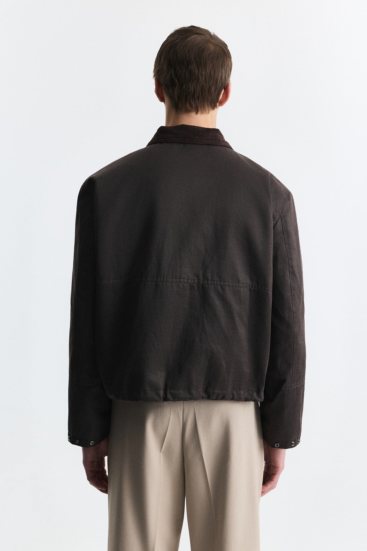 Crop Fit Dik Yaka Mont