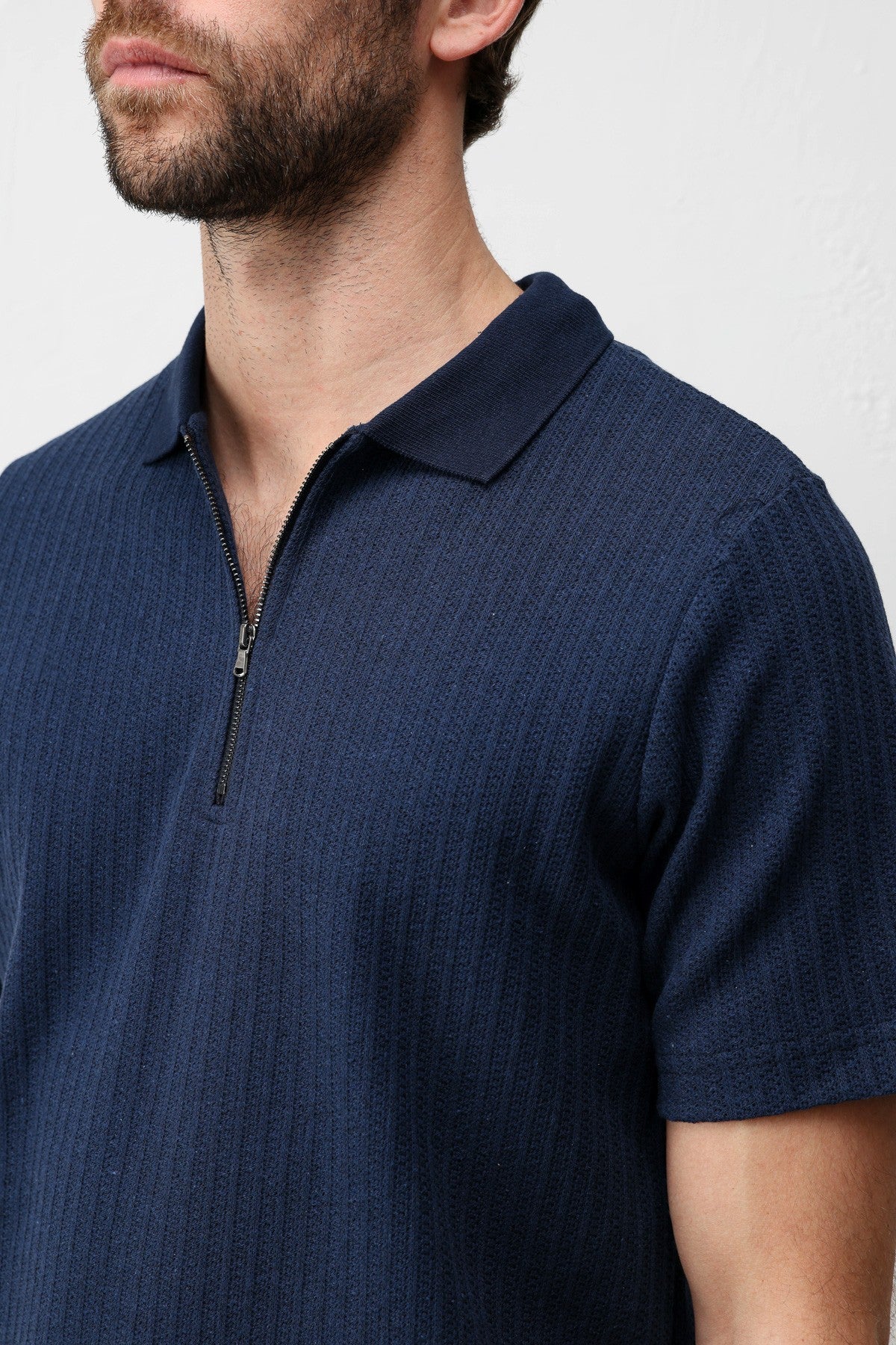 Antioch Dokulu Örme Polo Yaka Erkek T-Shirt