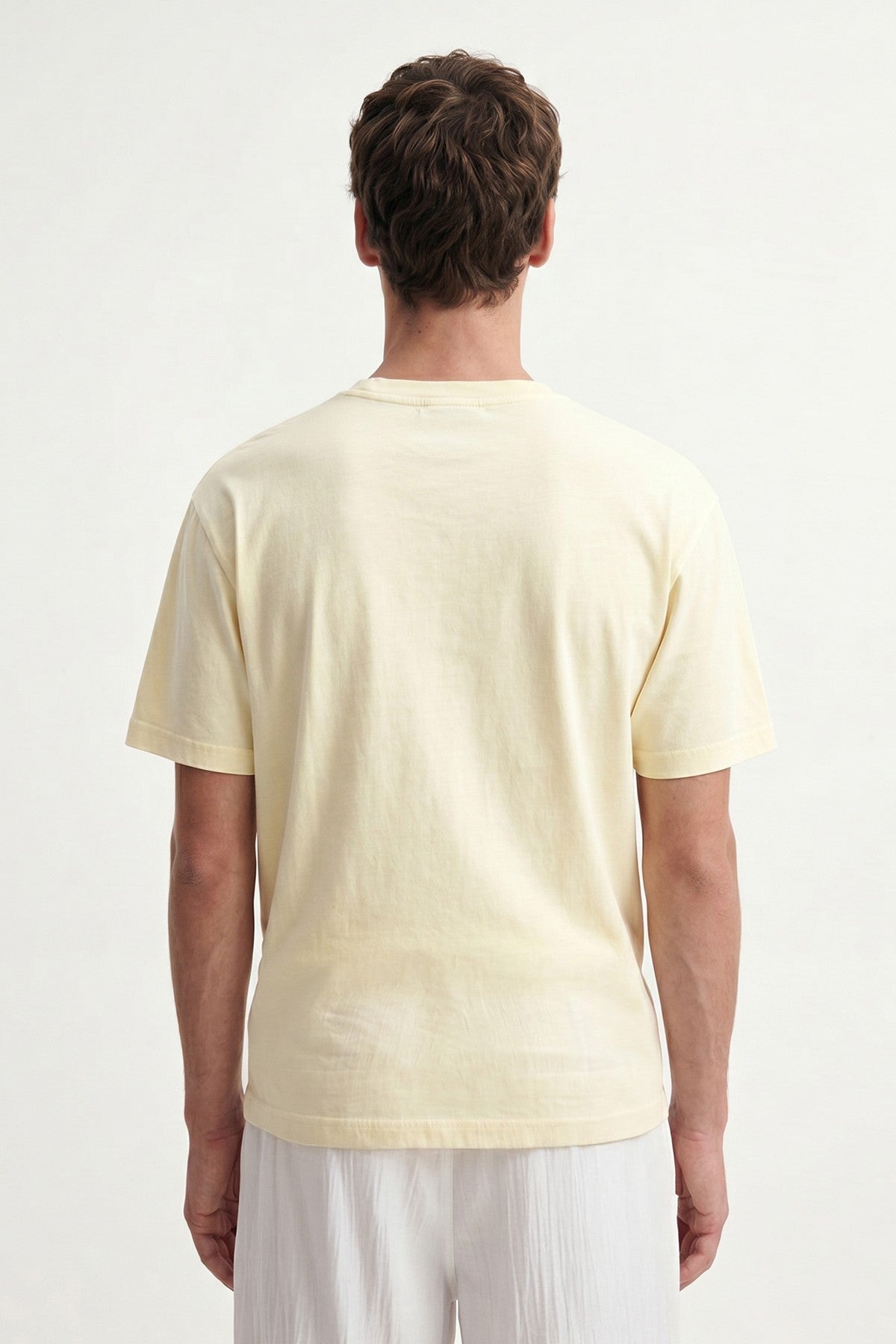 Antioch Sarı Pamuklu Erkek T-Shirt