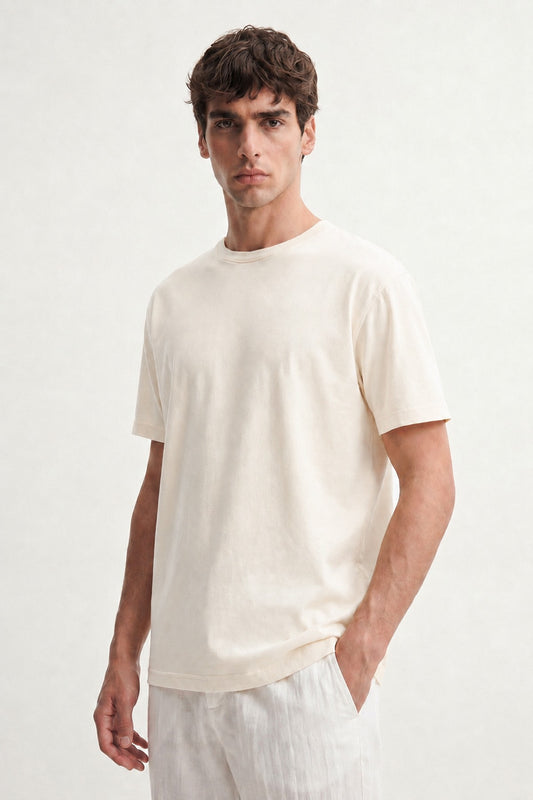Antioch Sarı Pamuklu Erkek T-Shirt