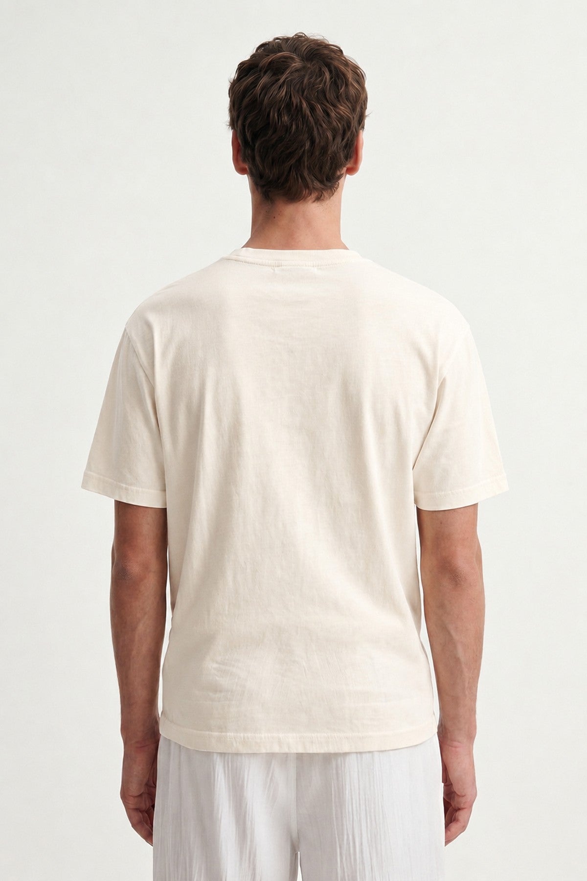 Antioch Sarı Pamuklu Erkek T-Shirt