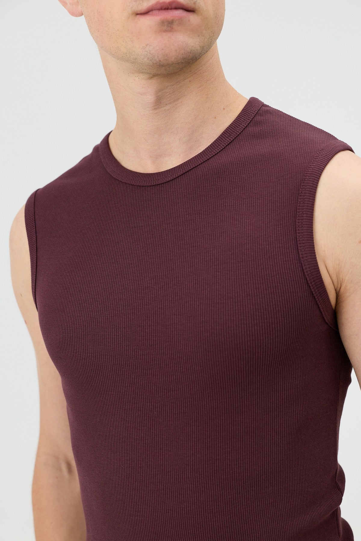 Antioch Haki Pamuklu Kolsuz Erkek T-Shirt