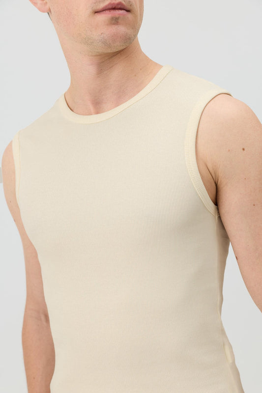 Pamuklu Kolsuz Erkek T-Shirt
