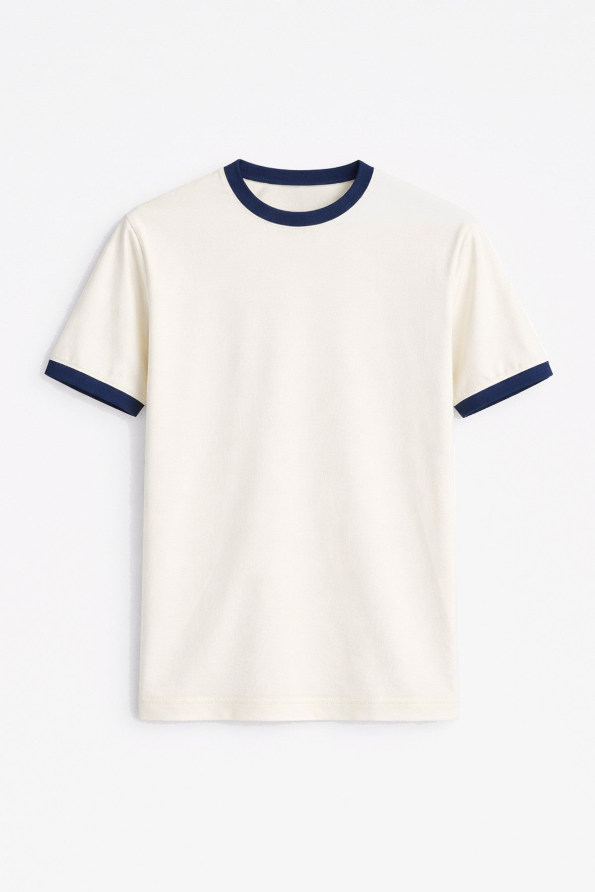 Antioch Haki Kontrast Yaka Erkek T-Shirt