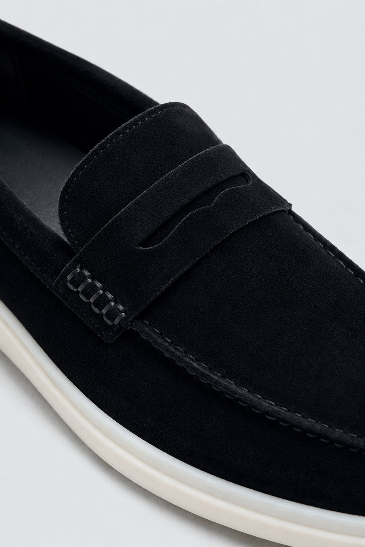 Kalın Tabanlı %100 Süet Loafer