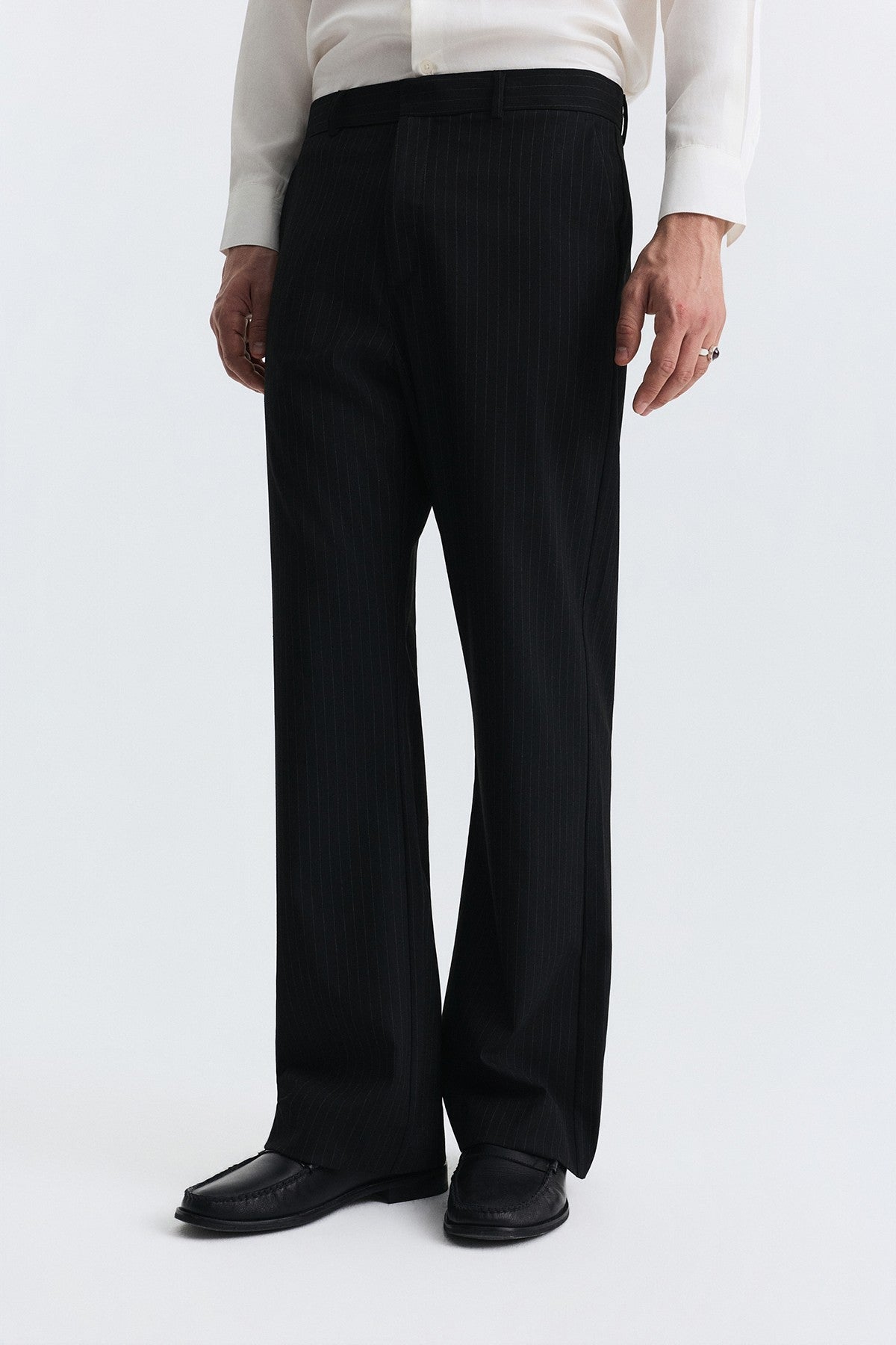 Crop Fit Çizgili Takım