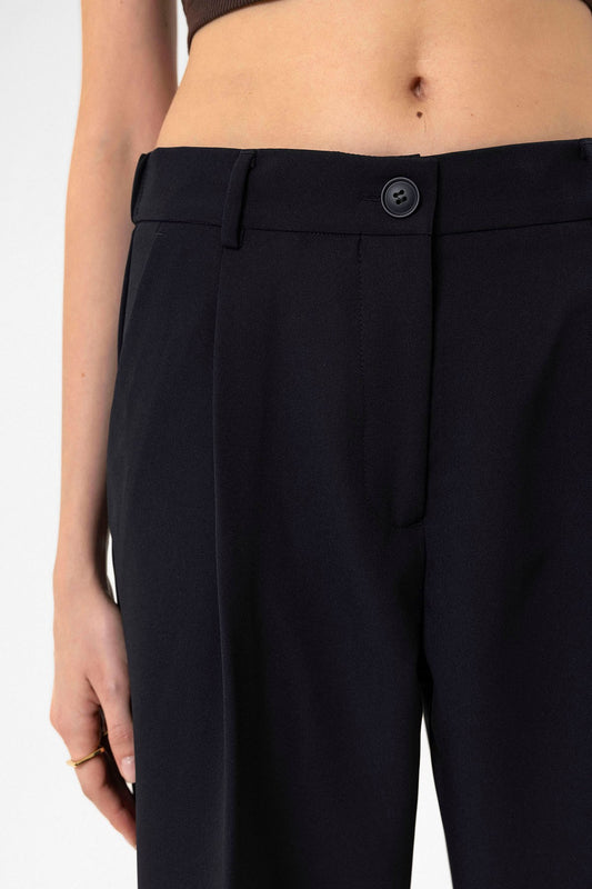 Antioch Kadın Yüksek Bel Straight Fit Kısa Pantolon