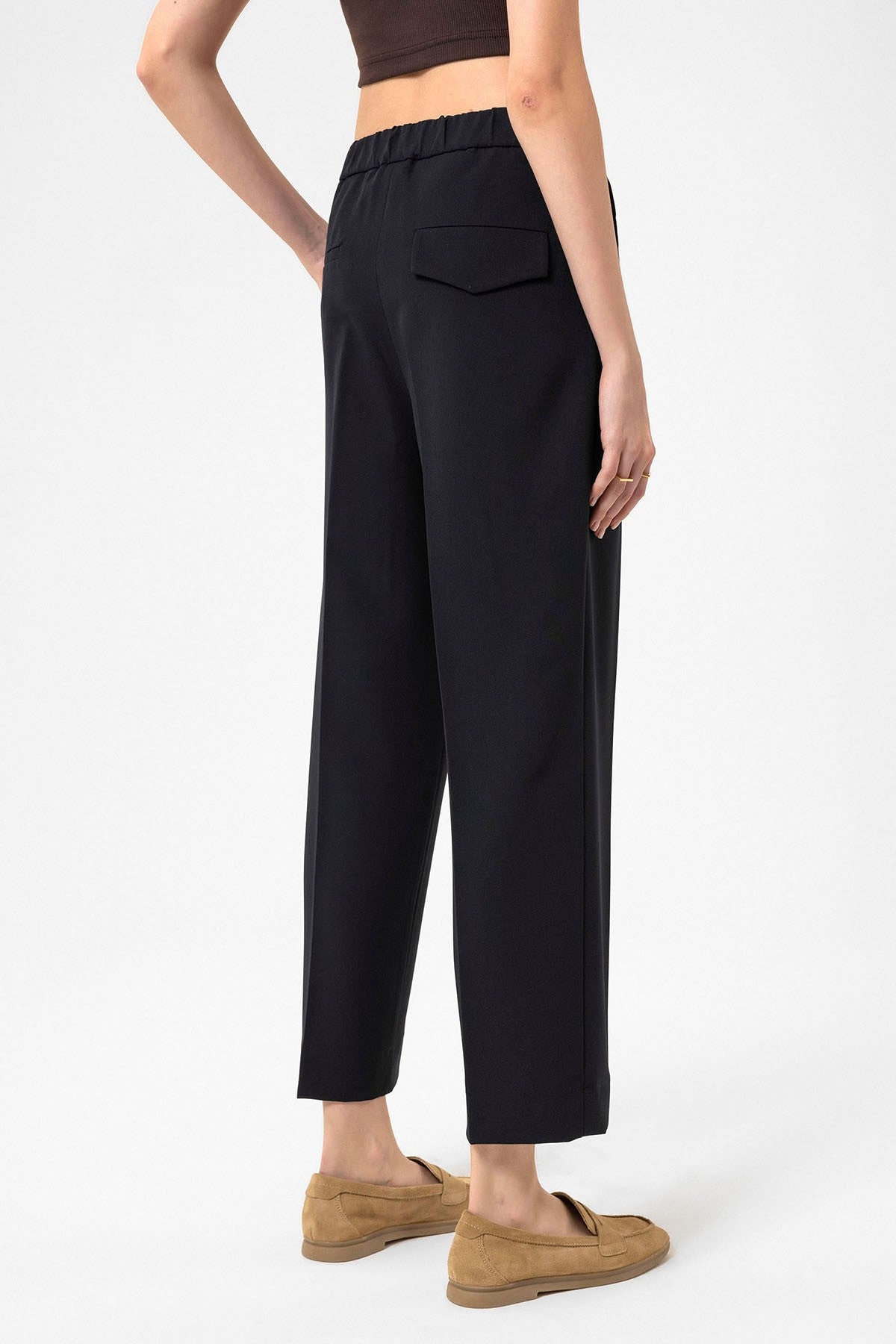 Antioch Kadın Yüksek Bel Straight Fit Kısa Pantolon