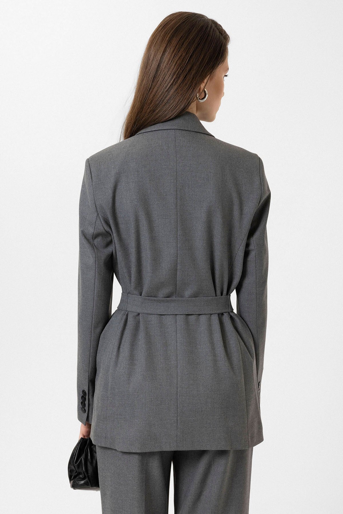 Antioch Kadın Kemerli Blazer Ceket