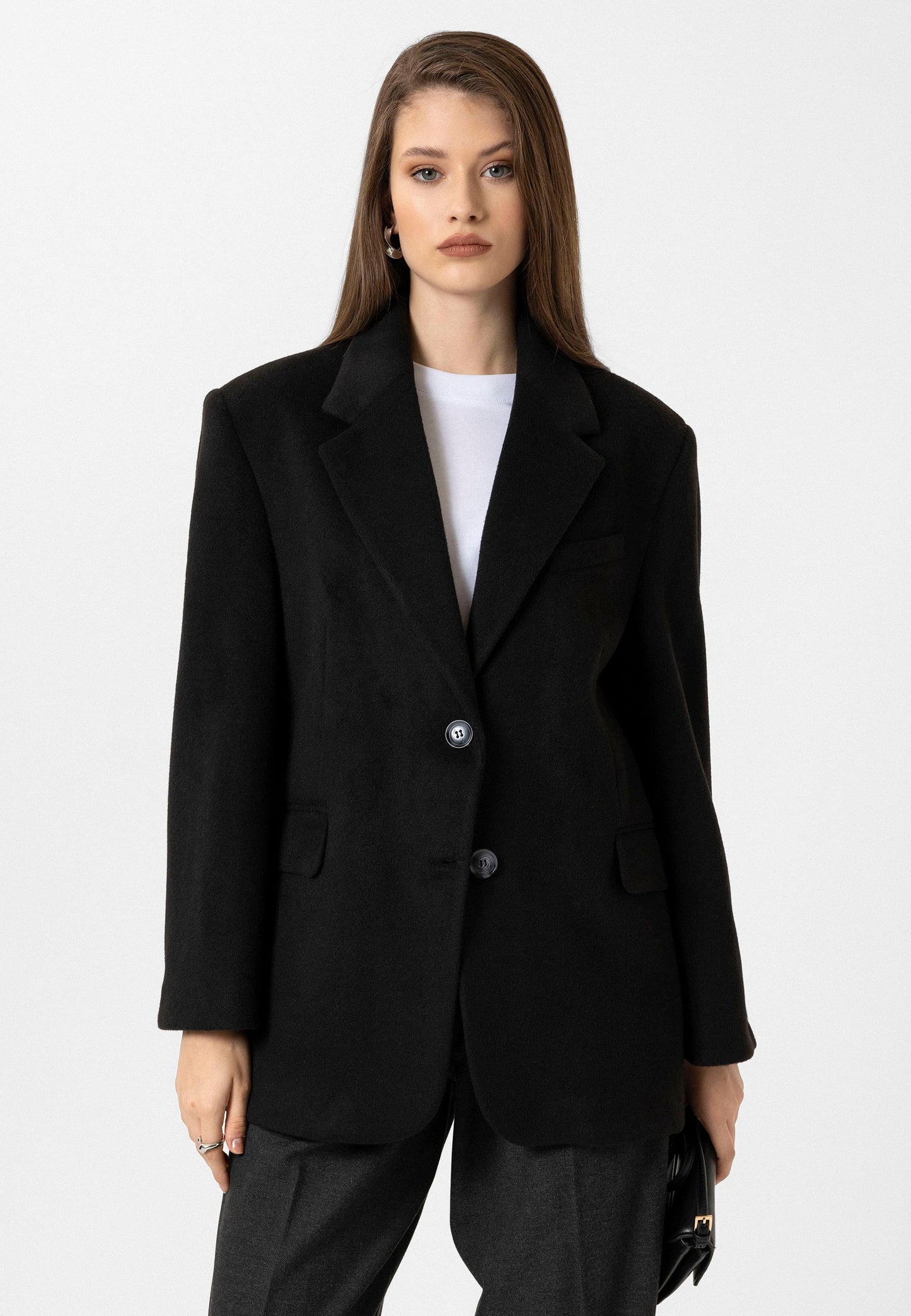 Antioch Kadın Yün Karışımlı Blazer Ceket