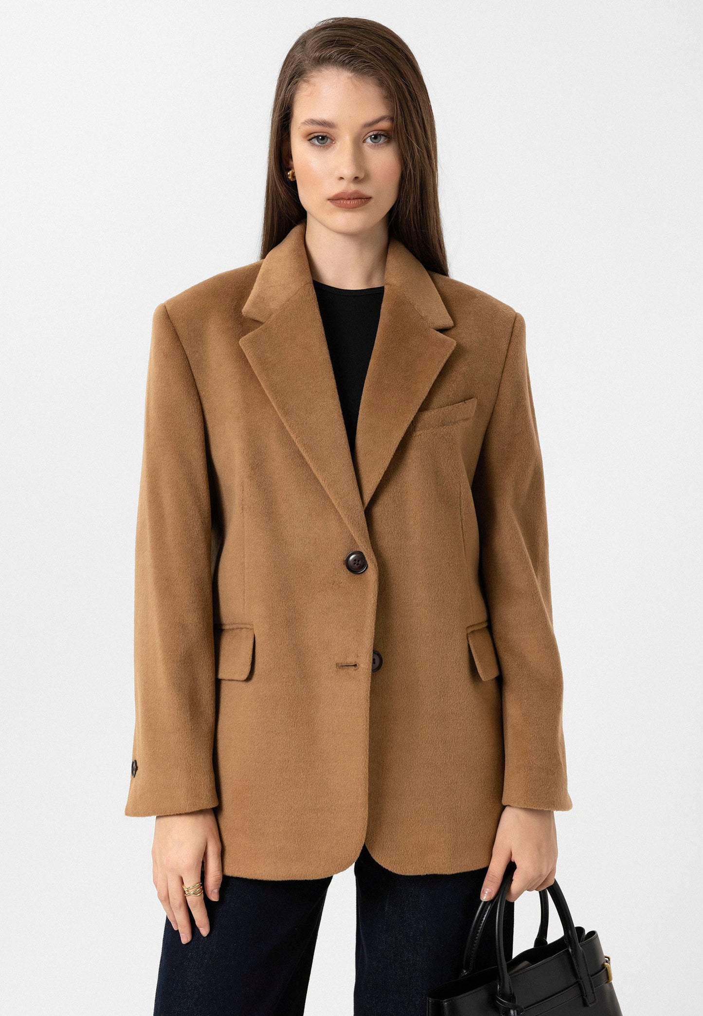 Antioch Kadın Yün Karışımlı Blazer Ceket