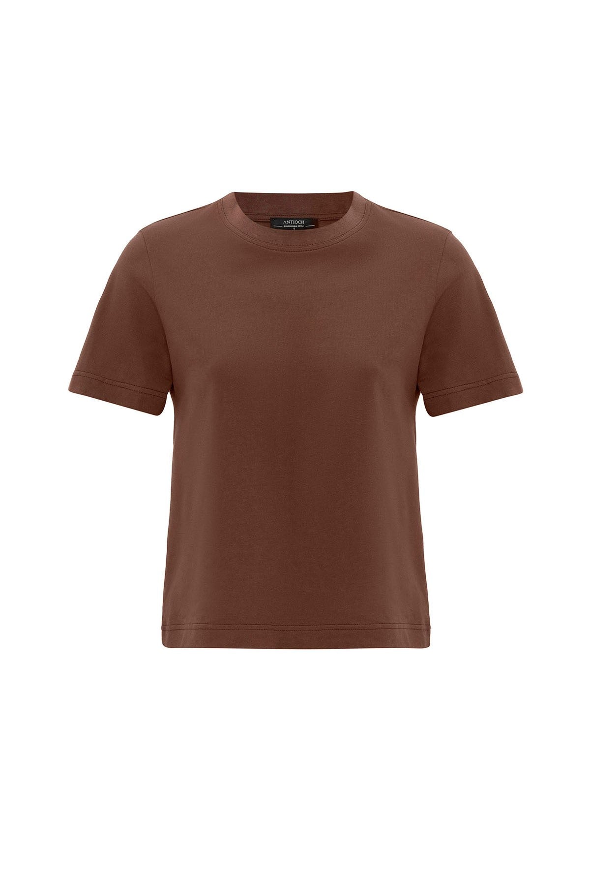 Antioch Kadın Bisiklet Yaka Basic T-Shirt