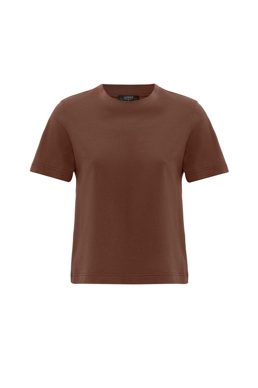 Antioch Kadın Bisiklet Yaka Basic T-Shirt