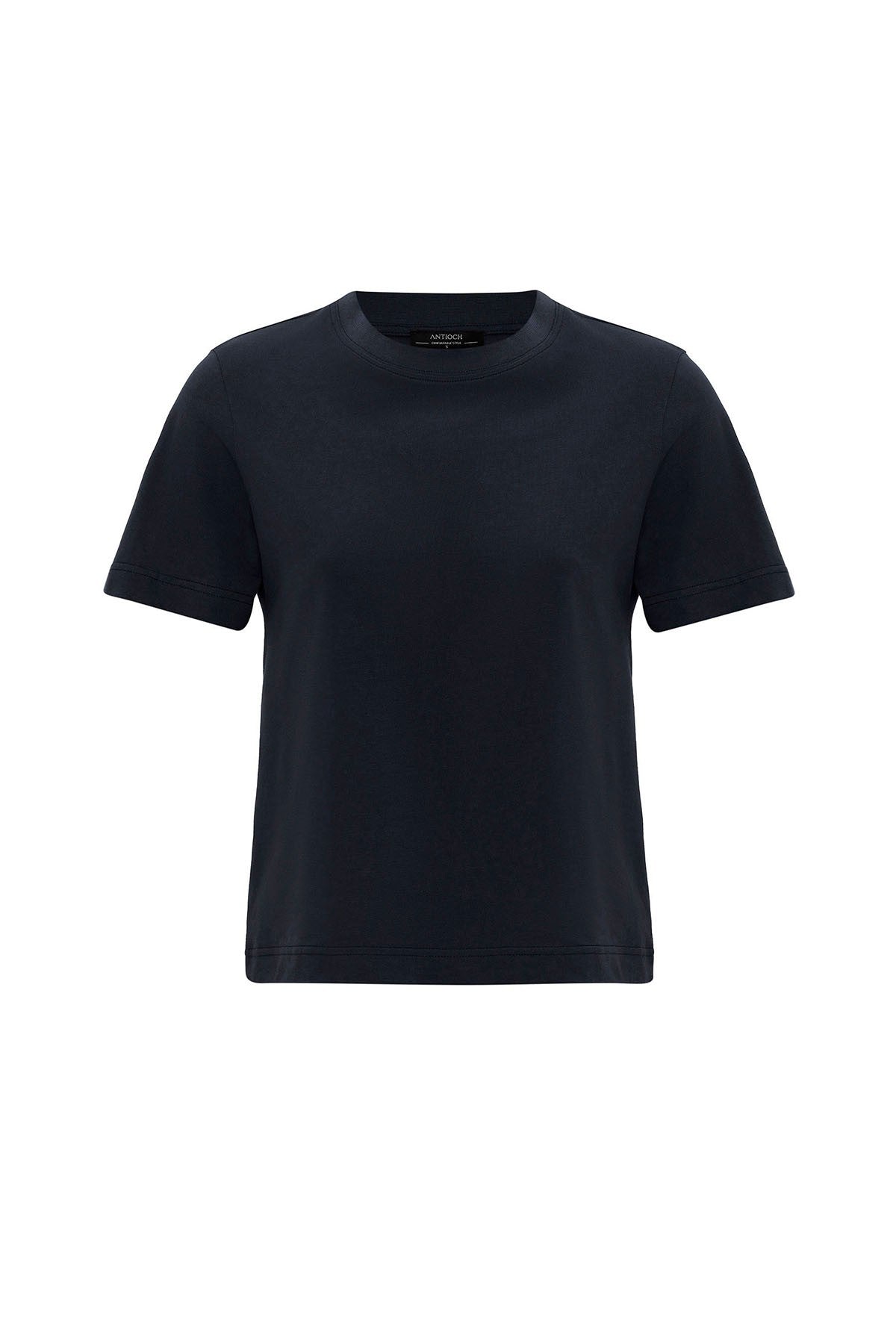 Antioch Kadın Bisiklet Yaka Basic T-Shirt