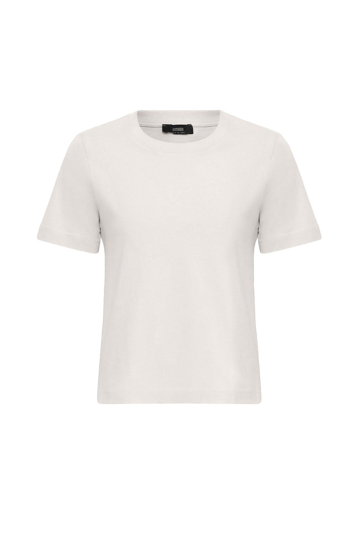 Antioch Kadın Bisiklet Yaka Basic T-Shirt