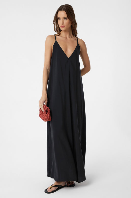 Antioch Askılı Modal Uzun Kadın Elbise