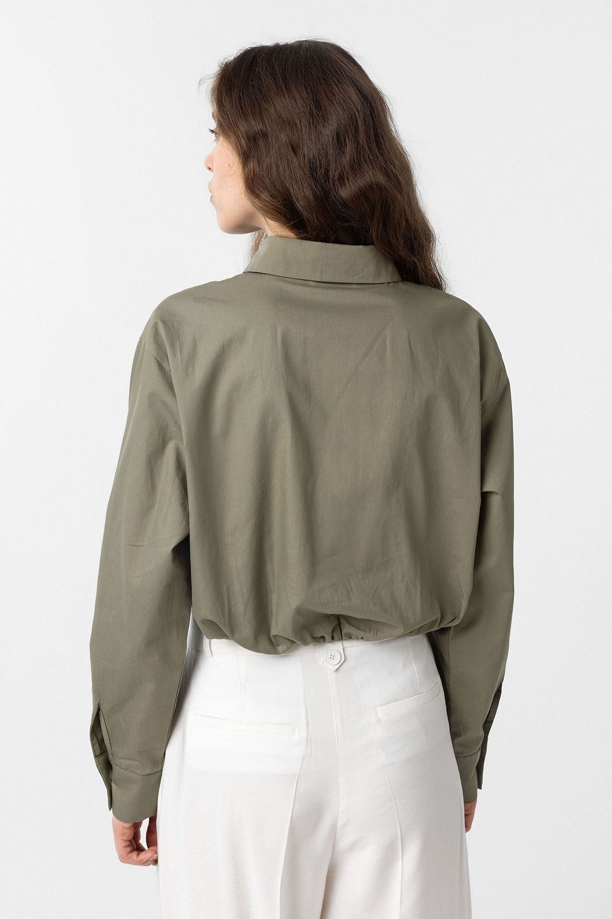Antioch Crop Poplin Kadın Gömlek