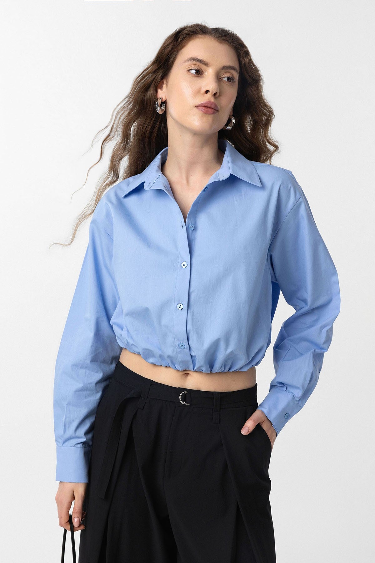 Antioch Crop Poplin Kadın Gömlek