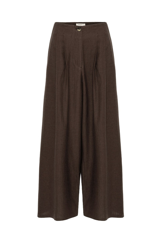 Antioch Keten Karışımlı Kadın Culotte Pantolon