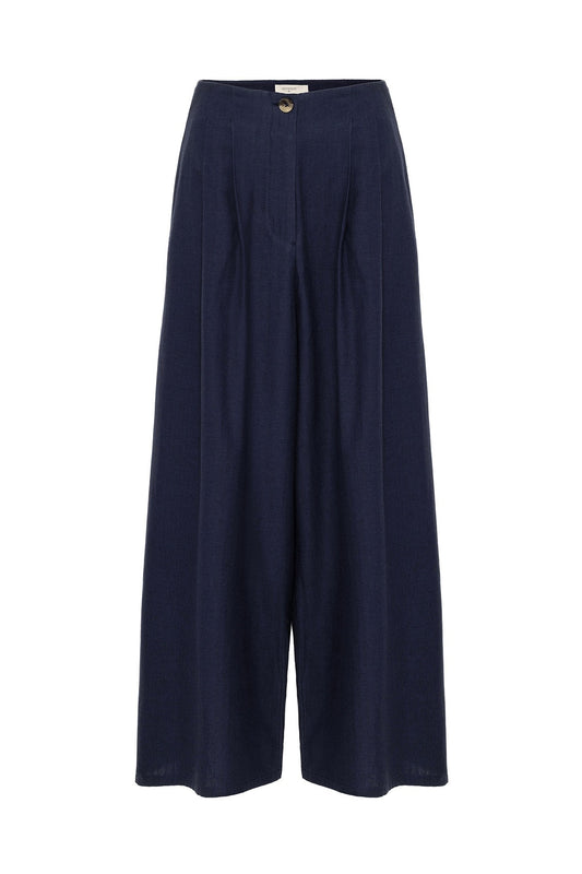 Antioch Keten Karışımlı Kadın Culotte Pantolon