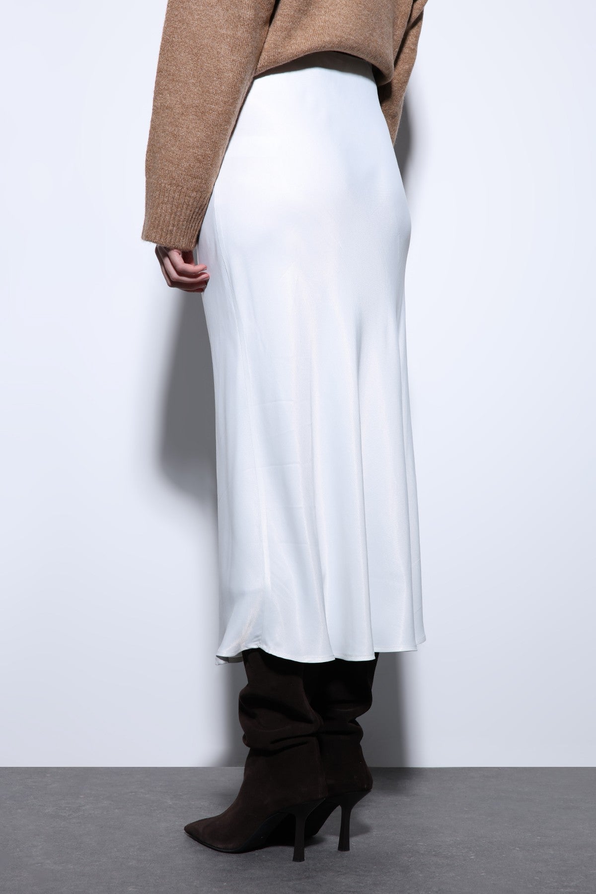 Antioch Saten Midi Etek