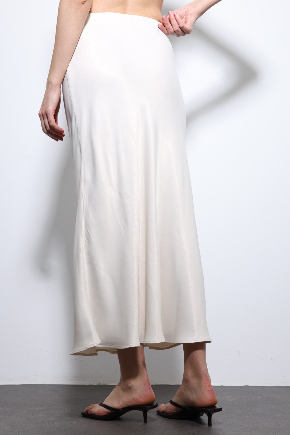 Antioch Saten Midi Etek