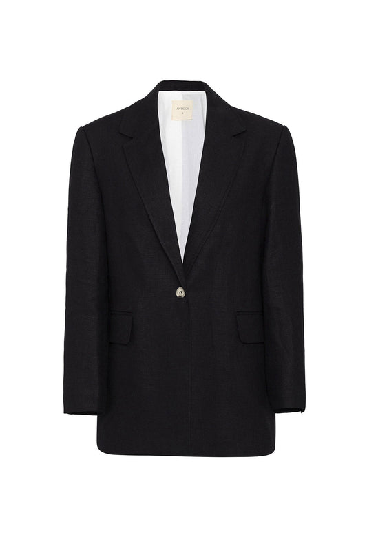 Antioch 100% Keten Kadın Blazer Ceket