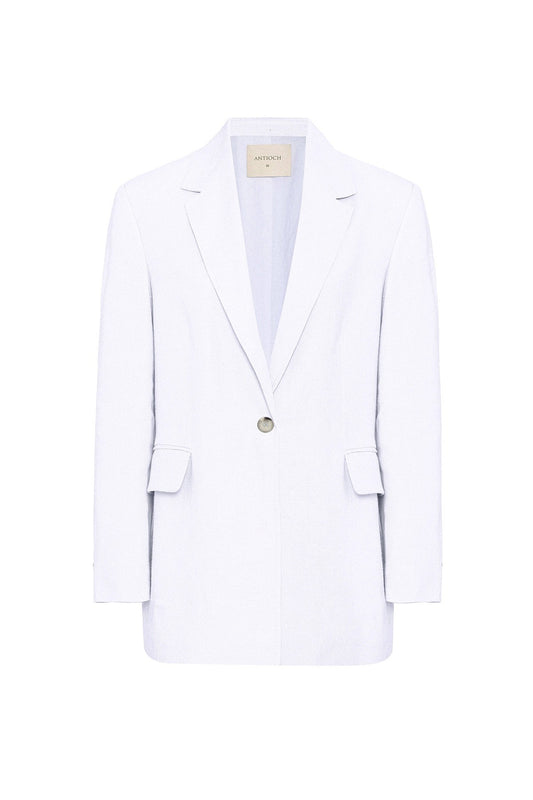 Antioch 100% Keten Kadın Blazer Ceket