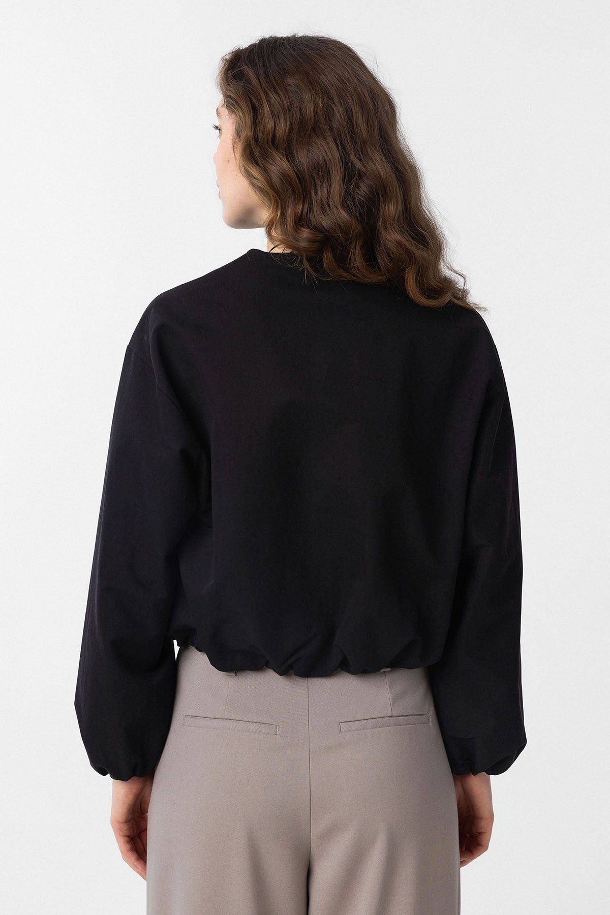 Antioch Crop Kadın Bomber Mont