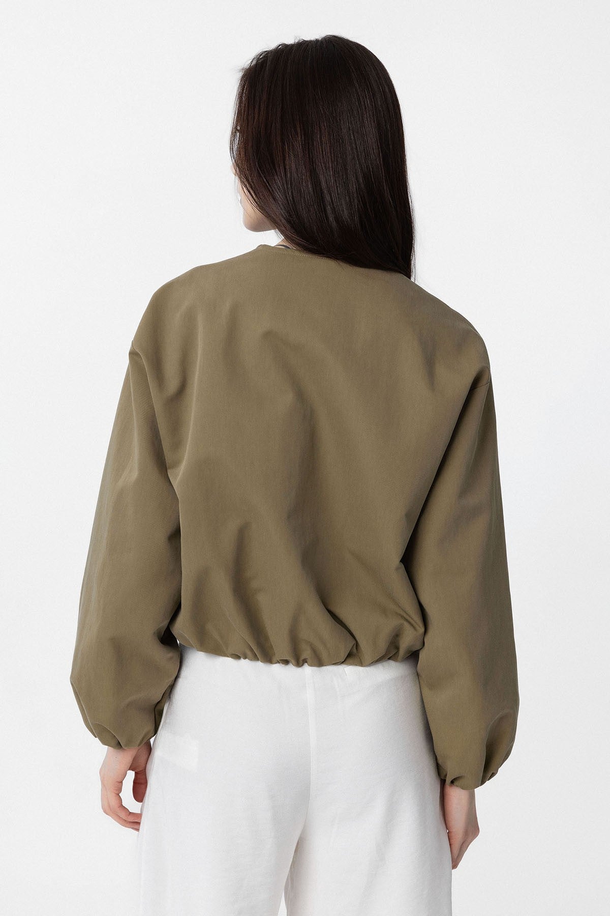 Antioch Crop Kadın Bomber Mont