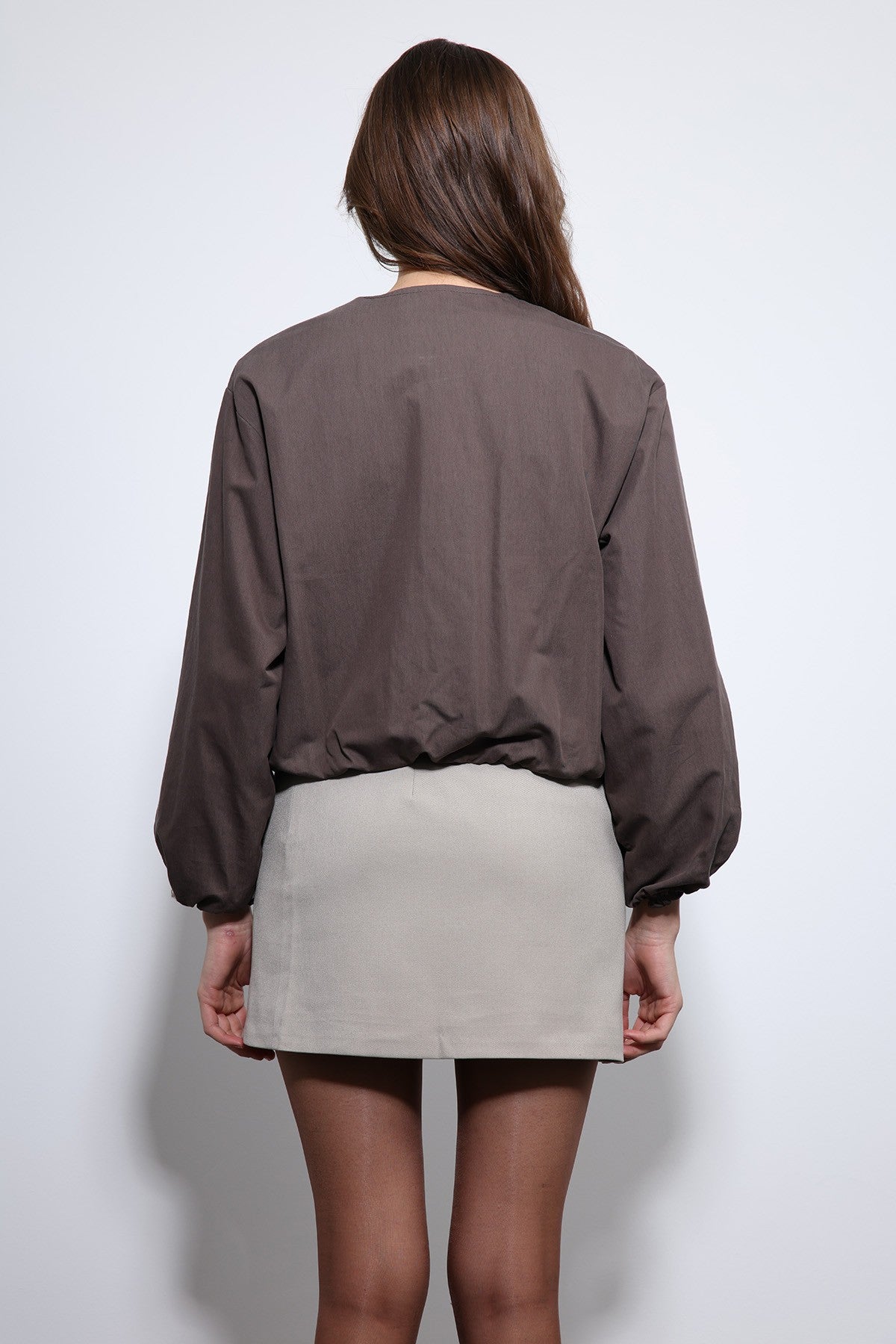 Crop Kadın Bomber Mont
