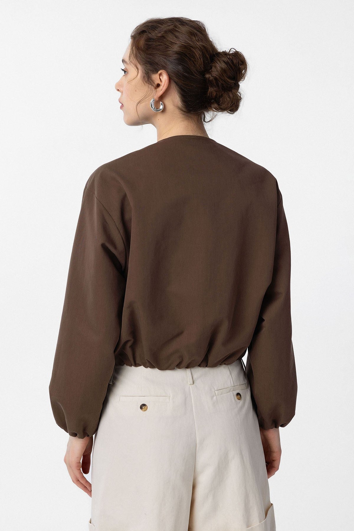 Antioch Crop Kadın Bomber Mont