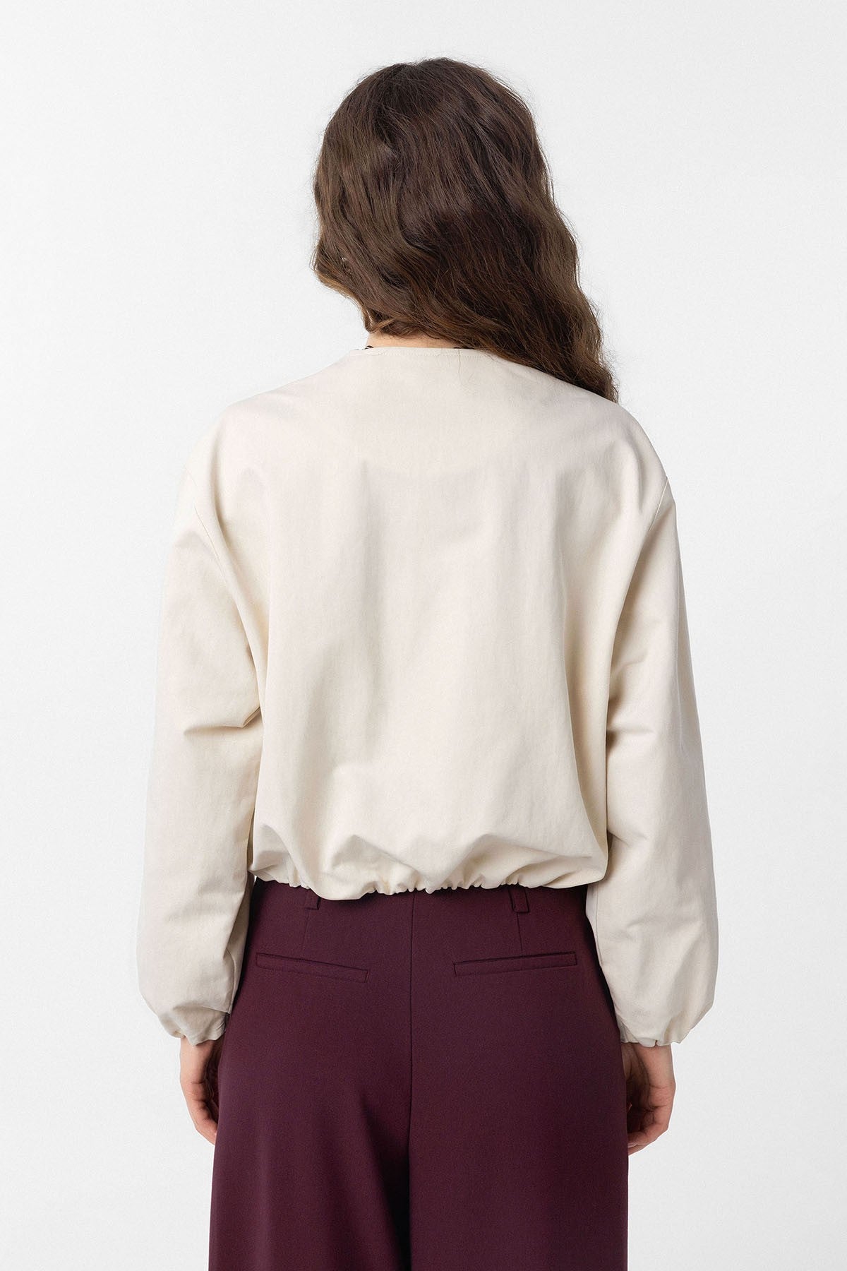 Antioch Crop Kadın Bomber Mont