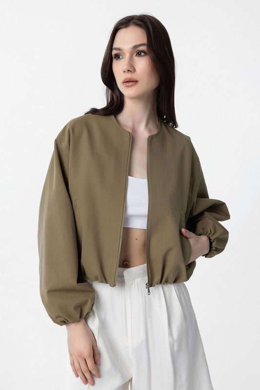 Antioch Crop Kadın Bomber Mont