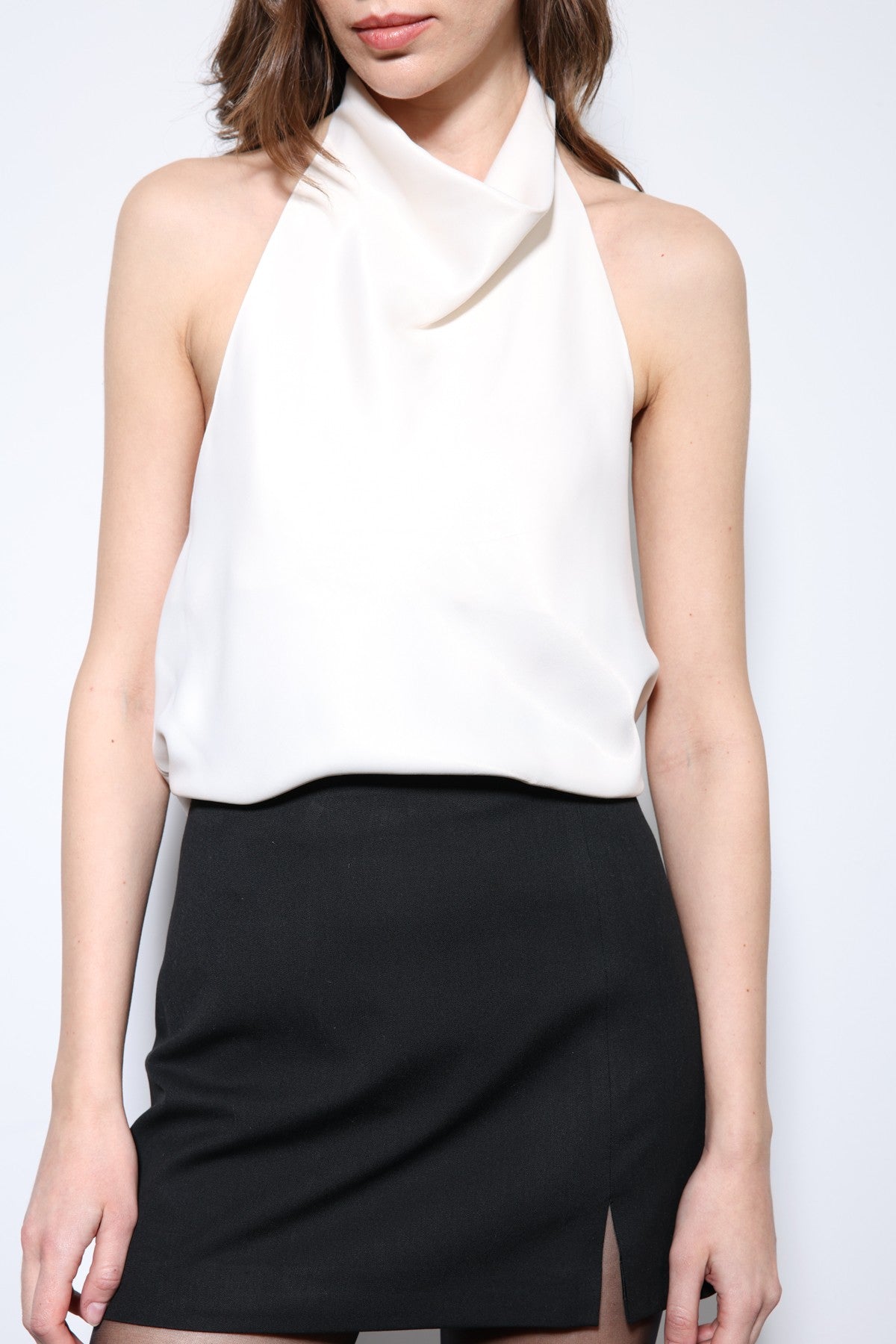 Antioch Saten Halter Kadın Top