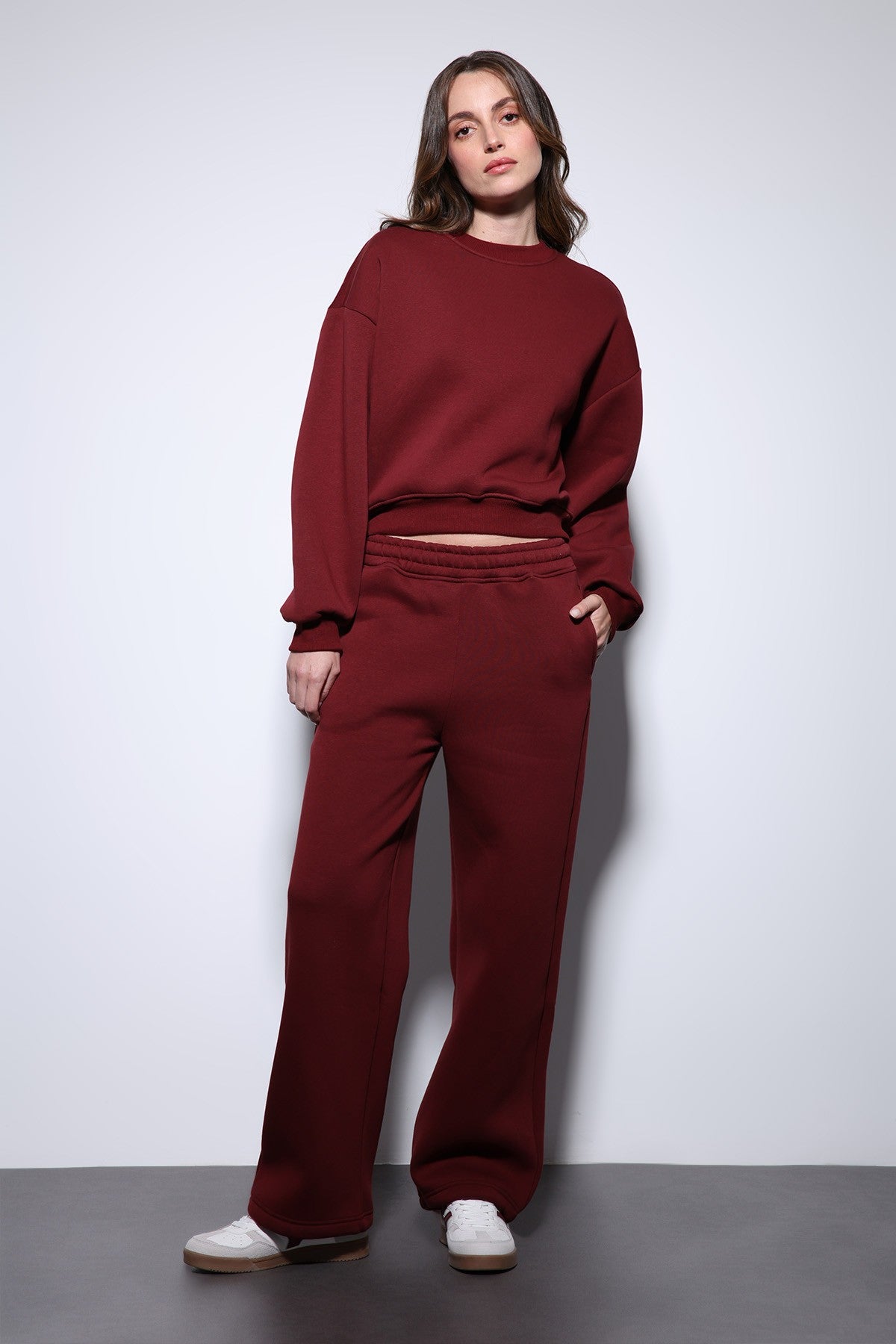 Antioch Siyah Basic Kadın Sweatshirt