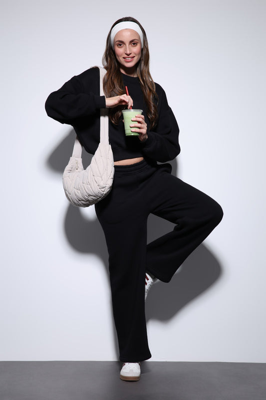 Antioch Siyah Basic Kadın Sweatshirt