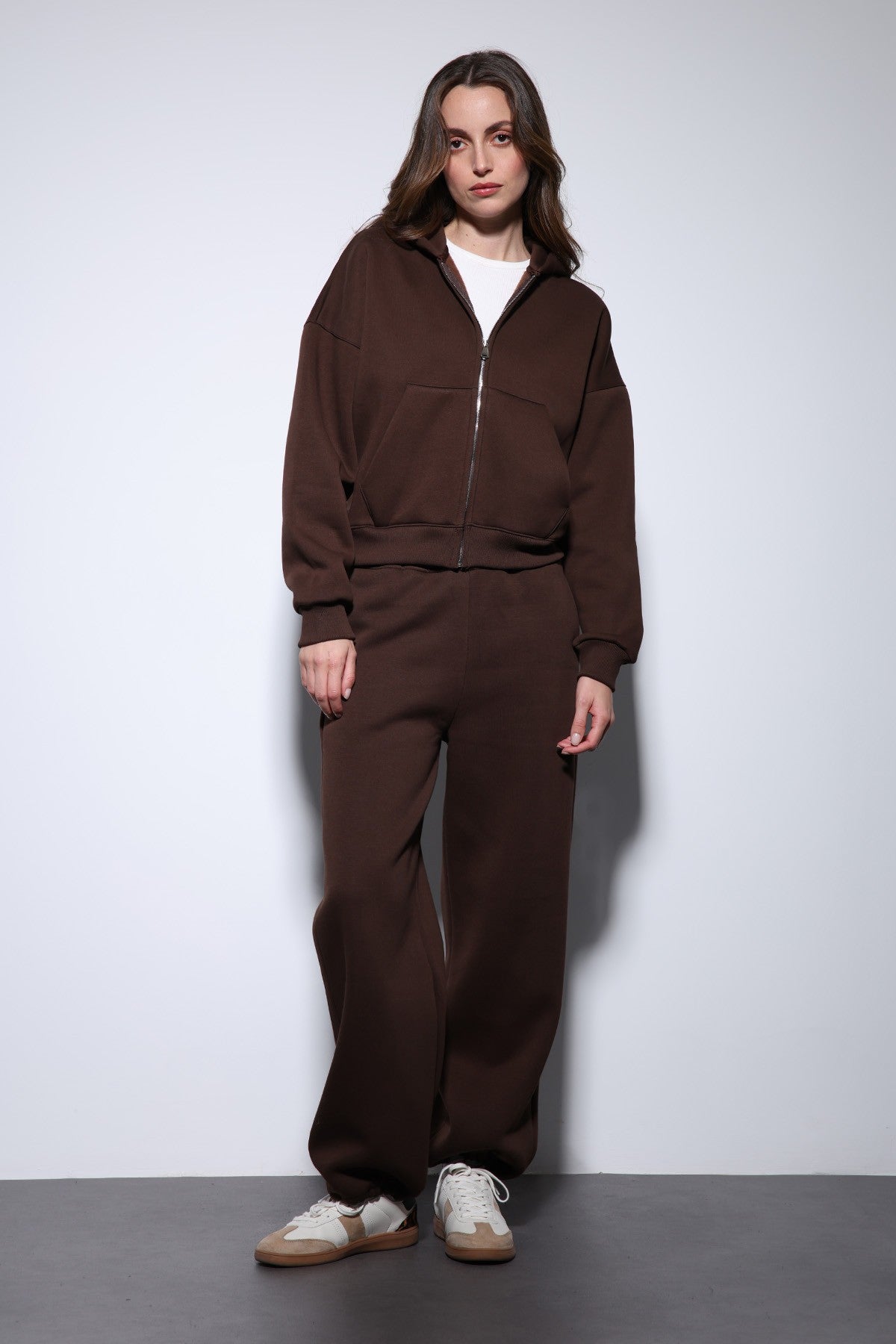 Antioch Fermuarlı Kapüşonlu Kadın Sweatshirt