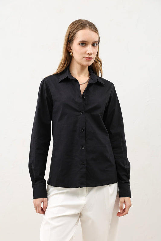 Antioch Basic Slim Fit Kadın Gömlek
