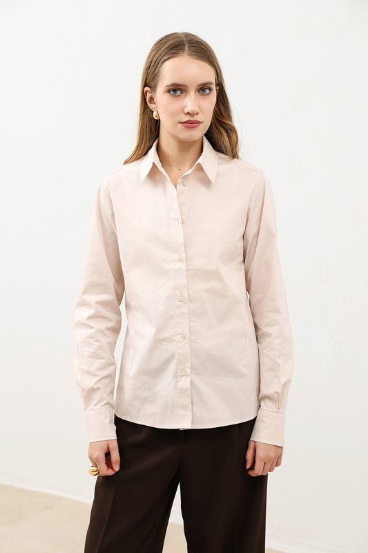 Antioch Basic Slim Fit Kadın Gömlek
