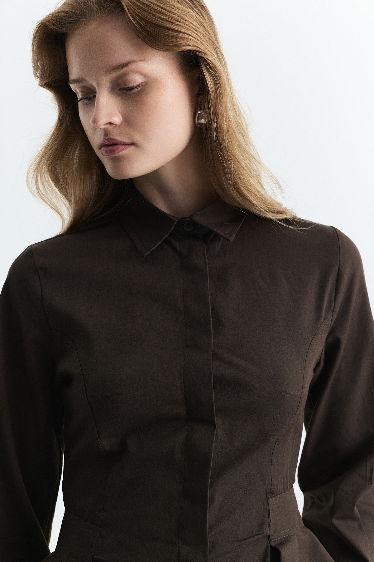 Pens Detaylı Slim Fit Gömlek