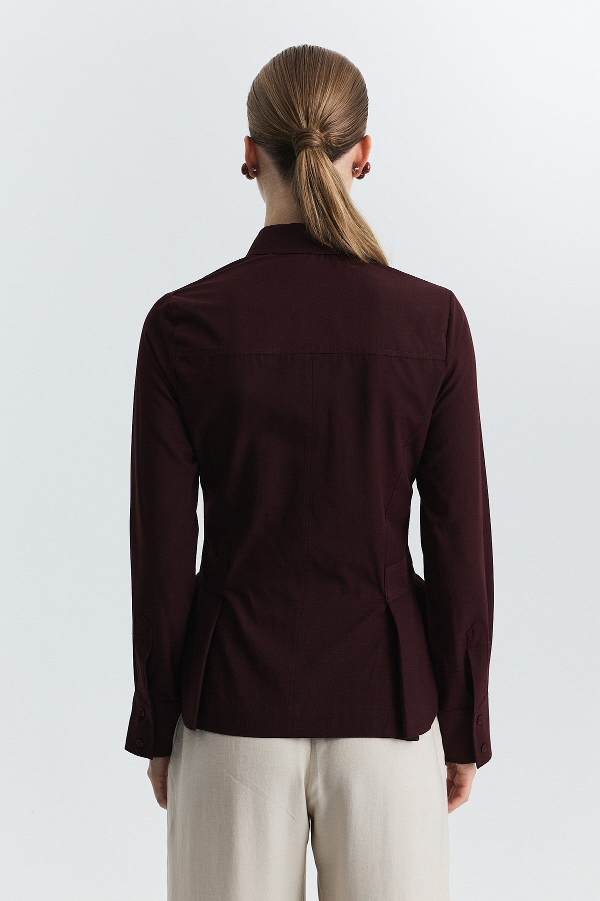 Pens Detaylı Slim Fit Gömlek