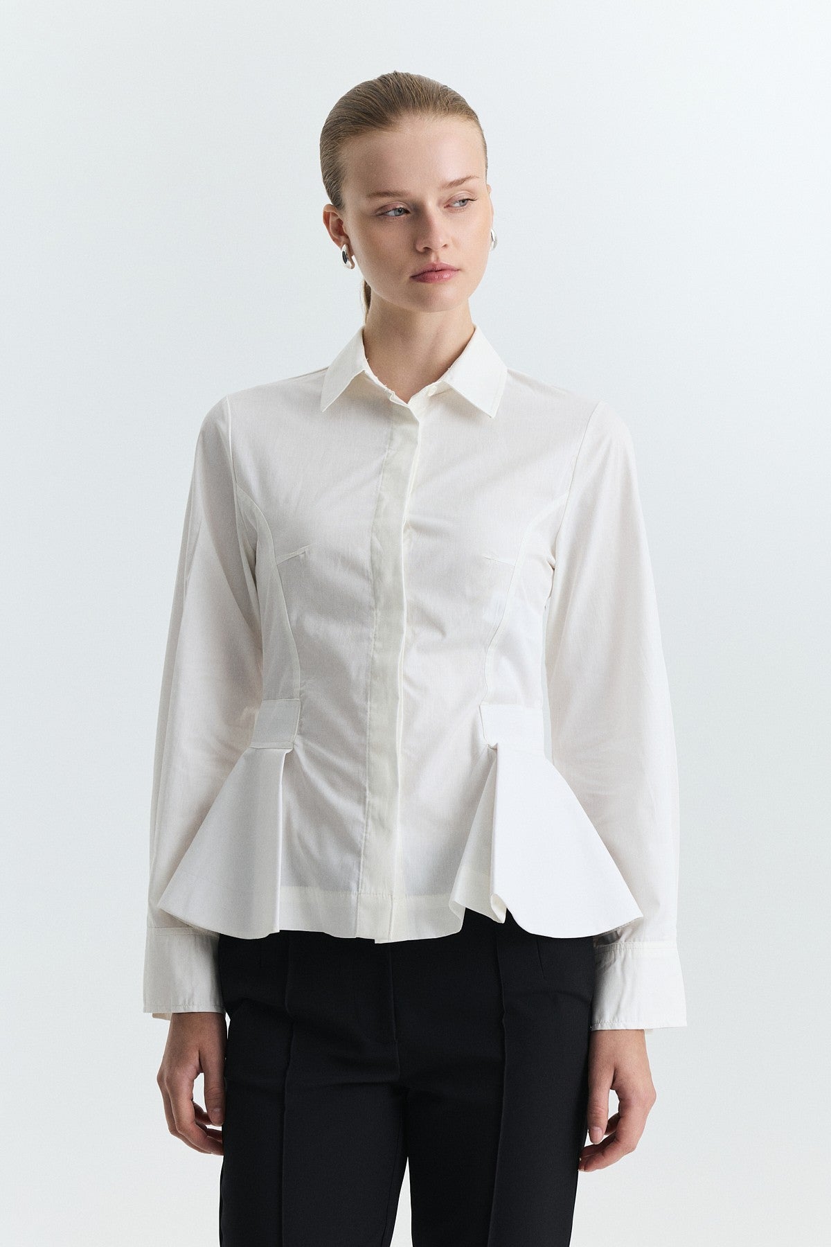 Pens Detaylı Slim Fit Gömlek