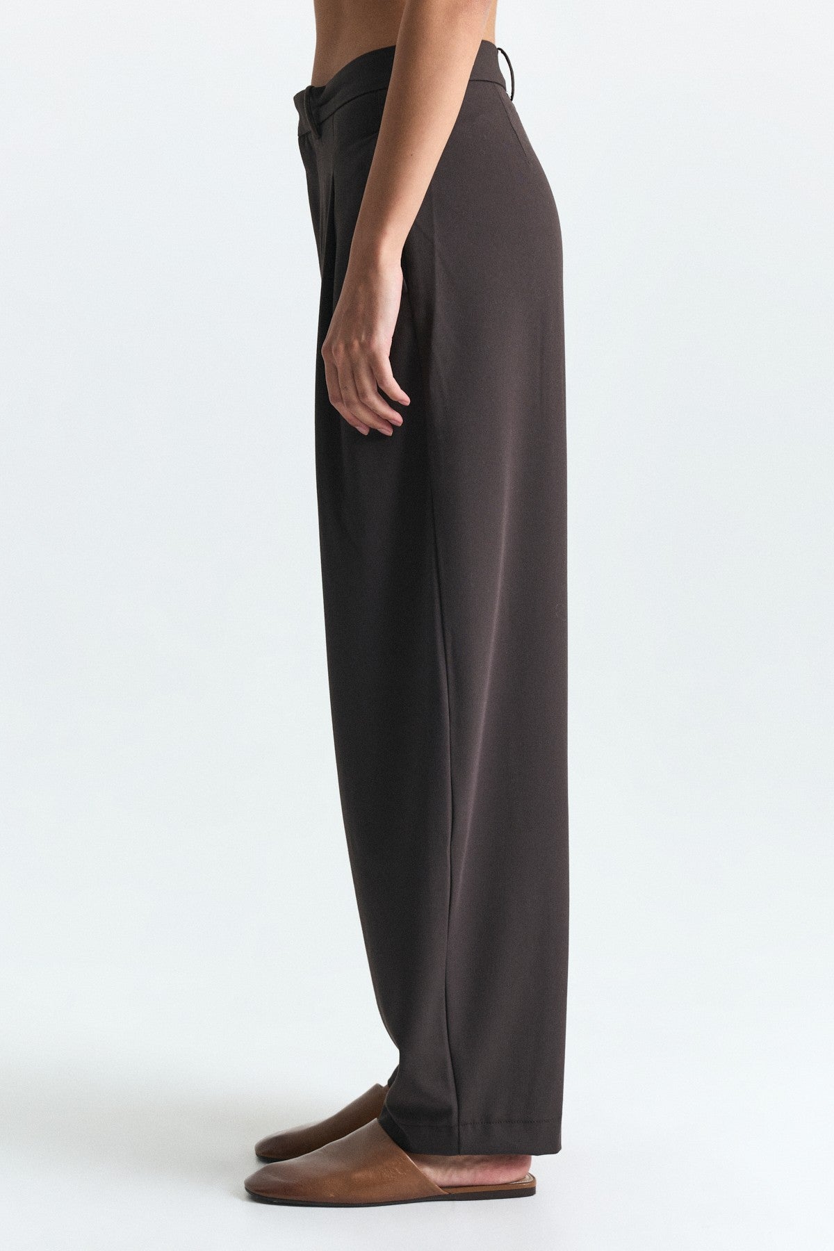 Çift Pileli Barrel Fit Pantolon
