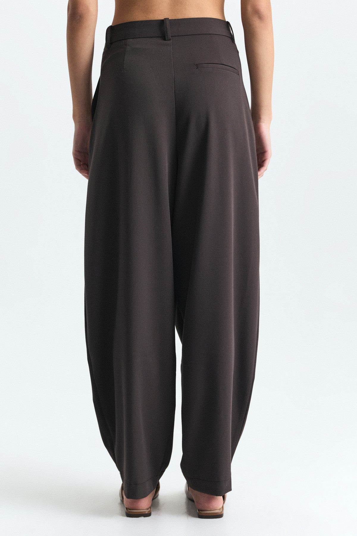 Çift Pileli Barrel Fit Pantolon